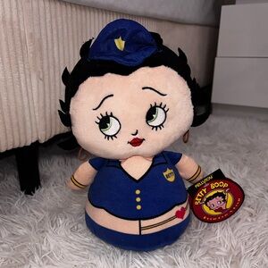 Betty Boop Police Plush Doll 10”